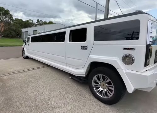 Stretch Hummer White Limousine